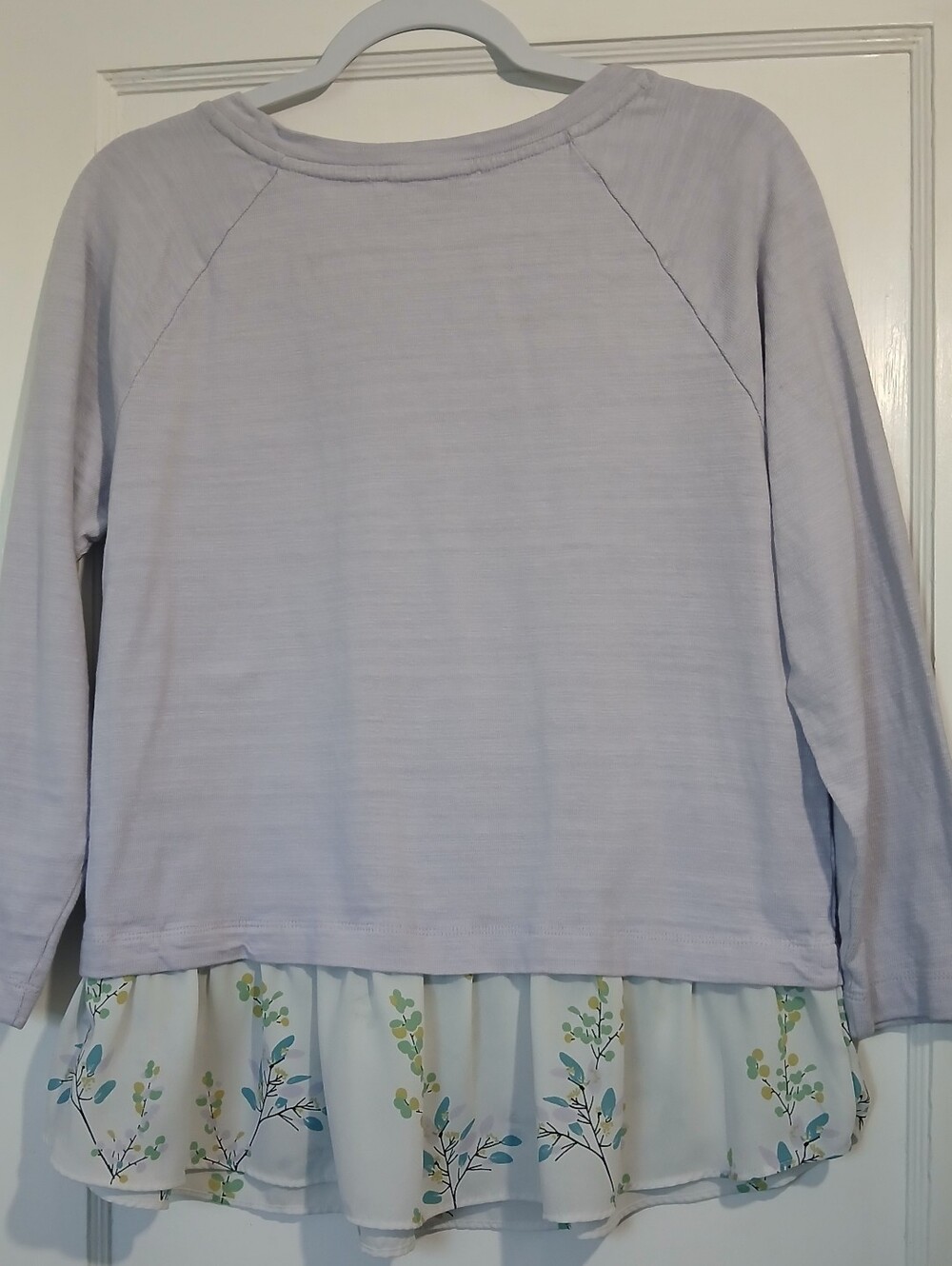 LOFT Layered Ruffle Hem Top - Picture 7 of 9
